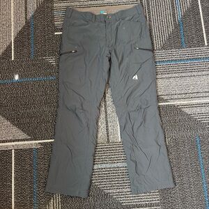 Eddie Bauer 35 First Ascent Fleece Lined Cargo Pants Gray